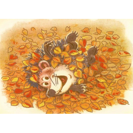  Осенняя радость Канва с рисунком для вышивки бисером Конек 8412