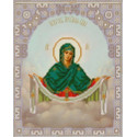 Богородица Покрова Канва с рисунком для вышивки бисером Конек