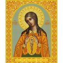 Богородица Помощница в родах Канва с рисунком для вышивки бисером Конек