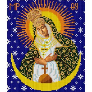 Богородица Остробрамская Канва с рисунком для вышивки бисером Конек 9237