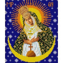 Богородица Остробрамская Канва с рисунком для вышивки бисером Конек