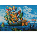 Бабочка-корабль (С.Дали) Канва с рисунком для вышивки бисером Конек