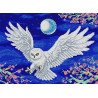  Летящая сова Канва с рисунком для вышивки бисером Конек 9994