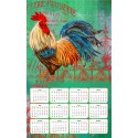 Петух Календарь 2017г Алмазная частичная вышивка (мозаика) Color Kit