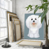 Французская болонка Собаки 75х100 Раскраска картина по номерам на холсте