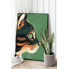 Кот на охоте Кошки Животные 60х80 Раскраска картина по номерам на холсте
