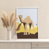 Верблюд на природе Животные Детская Для детей Для мальчика Для девочек Маленькая Легкая Раскраска картина по номерам на холсте