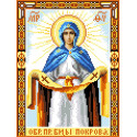  Покрова Пресвятой Богородицы Канва с рисунком для вышивания бисером Матренин Посад 3006Ш