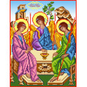 Святая Троица Канва с рисунком для вышивания бисером Матренин Посад