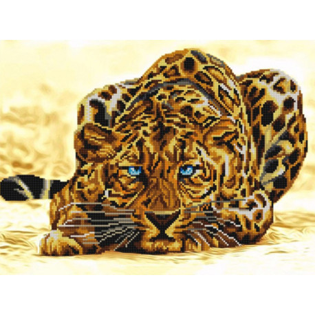  Леопард Канва с рисунком для вышивания Конек 1202