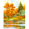  Янтарная осень Канва с рисунком для вышивания бисером Матренин Посад 4155