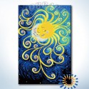 Солнце и Луна Раскраска картина по номерам на холсте Hobbart