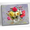  Розы в кувшинчике (И. Бузин) Раскраска картина по номерам на холсте Molly KK0837