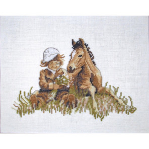  Ребенок и жеребенок Набор для вышивания Oehlenschlager 12026