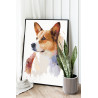 Портрет корги Собака Животные Арт 80х100 Раскраска картина по номерам на холсте