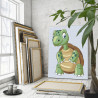 Любопытная черепаха Животные Легкая 60х80 Раскраска картина по номерам на холсте