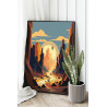 Большой каньон Америка Гранд-Каньон Природа Пейзаж Горы Страны 60х80 Раскраска картина по номерам на холсте
