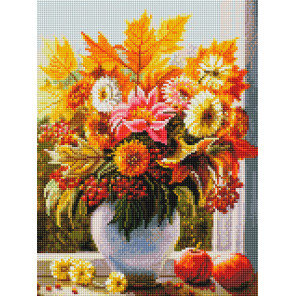  Осенние цветы Алмазная вышивка мозаика Белоснежка 3883-FT-S