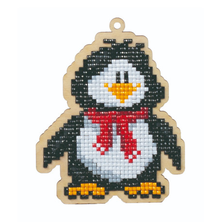  Пингвин Вилли Алмазная мозаика подвеска Гранни Wood Wp0129