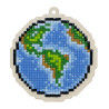 Планета Земля Алмазная мозаика подвеска Гранни Wood Wp0288