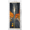  Золотая осень в Нью-Йорке Панно Алмазная вышивка мозаика Molly KM1110