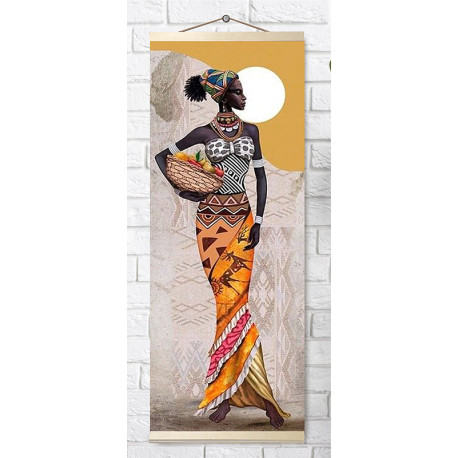  В африканском стиле Панно Алмазная вышивка мозаика Molly KM1111