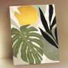  Тропические листья Раскраска картина по номерам на холсте с поталью Molly KH1178P