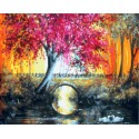 Волшебная осень Раскраска картина по номерам на холсте