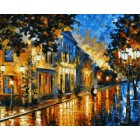 Вечерний бульвар Раскраска картина по номерам акриловыми красками на холсте | Картина по номерам купить