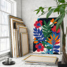 Полевые цветы минимализм Букет Растения Интерьерная Легкая 60х80 Раскраска картина по номерам на холсте