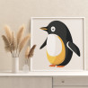 Маленький пингвин Животные Для детей Детские Для мальчиков Для девочек Маленькая Легкая Раскраска картина по номерам на холсте