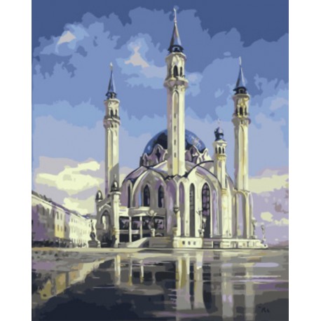 Мечеть Кул Шариф Раскраска картина по номерам акриловыми красками на холсте | Картина по цифрам купить