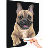 Портрет английского бульдога Собаки Легкая Раскраска картина по номерам на холсте