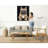 Портрет английского бульдога Собаки Легкая Раскраска картина по номерам на холсте