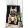 Портрет английского бульдога Собаки Раскраска картина по номерам на холсте