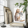 Рыжий кот с белой грудкой Животные Кошки Котята 80х100 Раскраска картина по номерам на холсте