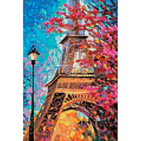 АМТ268-3020 Осень в Париже Алмазная мозаика на твердой основе Iteso