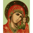 Казанская икона Божьей Матери Раскраска по номерам акриловыми красками на холсте Menglei