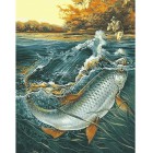MG6212 Чудо-рыба Раскраска картина по номерам акриловыми красками на холсте Menglei