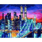 Ночной Манхеттен Раскраска картина по номерам акриловыми красками на холсте