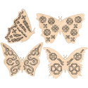 Бабочки Заготовки для вышивки Щепка