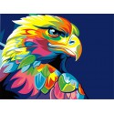 Радужный орел Раскраска картина по номерам на холсте Paintboy