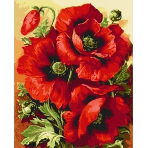 tri maka raskraska kartina po nomeram akrilovymi kraskami na kholste картинки по номерам маки