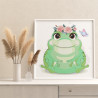 3 Толстая лягушка с цветами Коллекция Cute animals Жаба Животные Для детей Детские Для мальчиков Для малышей Для девочек Раскрас