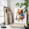 3 Британский кот с желтыми глазами Животные Кошки Котята 80х100 Раскраска картина по номерам на холсте