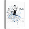 Танец балерины Балет Танец Девушка Люди Для Девочек 80х100 Раскраска картина по номерам на холсте