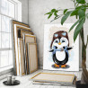 4 Пингвин летчик Животные Детская Для детей Для девочек Для мальчиков Раскраска картина по номерам на холсте