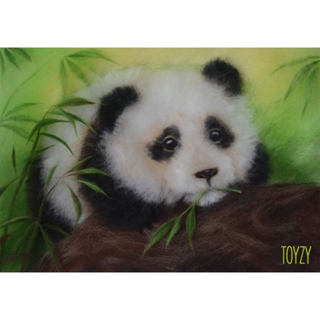 Панда Картина из шерсти Toyzy