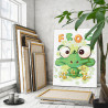 3 Глазастая лягушка Коллекция Cute animals Животные Смешные Для детей Детские Для девочек Для мальчиков 75х100 Раскраска картина