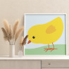 2 Желтый цыпленок Птицы Животные Для детей Детские Для мальчиков Для девочек Легкая Маленькая Раскраска картина по номерам на хо